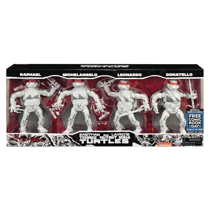 ミュータントニンジャタートルズ/ニンジャエリート【コミック版4体セット Amazon.com: FCBD 2021 TMNT Ninja Elite Series PX Black